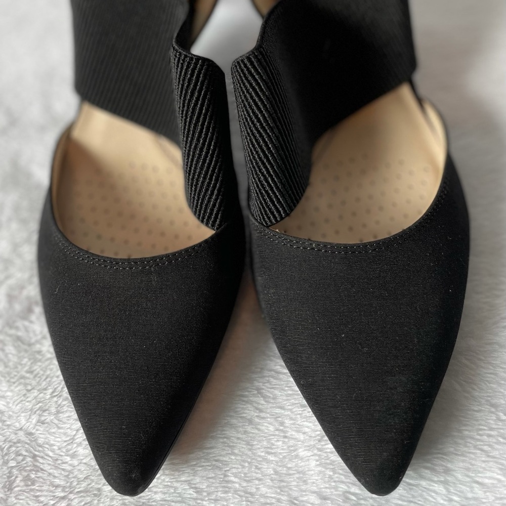 Life Stride Soft System Fabric Black Heel